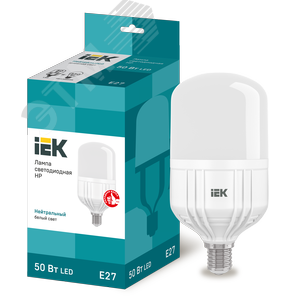 Лампа светодиодная HP 50Вт 230В 4000К E27