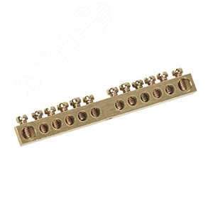 Шина PEN земля-ноль 6х9мм 12/1 (12групп/крепеж по центру)