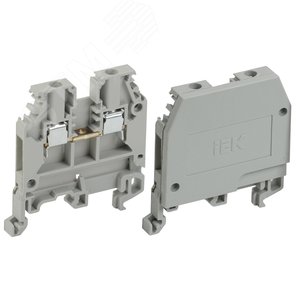 Клемма ЗНИ-2.5 мм.кв. серая без маркировки - IEK (ИЭК)