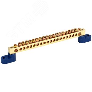 Шина N ноль на двух угловых изоляторах ШНИ-8х12-20-У2-С