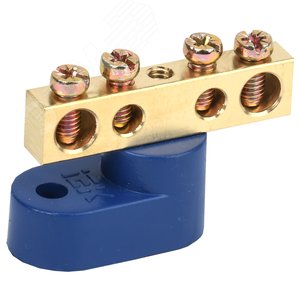 Шина N ноль на одном угловом изоляторе ШНИ-6х9-4-У1-С - IEK (ИЭК)