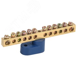 Шина нулевая на 1 угловом изоляторе ШНИ-6х9-12-У1-С