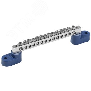 Шина N ''ноль'' на двух угловых изоляторе Ni ШНИ-6х9-14-У2-С