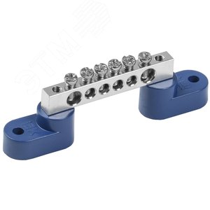 Шина N ''ноль'' на двух угловых изоляторе Ni ШНИ-6х9-6-У2-С