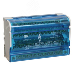 Шина на DIN-рейку в корпусе (кросс-модуль) 3L+PEN 4х15 - IEK (ИЭК)