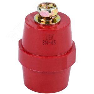 Изолятор SM45 (М8) силовой с болтом - IEK (ИЭК)