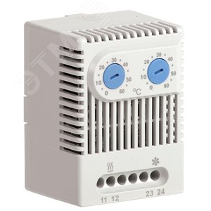 Термостат двухканальный от 0 до +60°C  NO+NO - IEK (ИЭК)