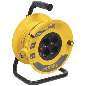 Удлинитель силовой 4 розетки шнур 20м ПВС 3х1.5 УК20