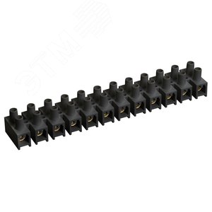 Зажим винтовой ЗВИ-80 10-25мм.кв 12 пар не поддерживает горение черный