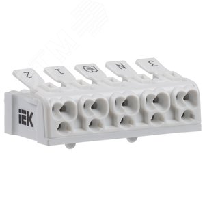 Клемма пружинная соединительная КСПн5-3L+N+PE