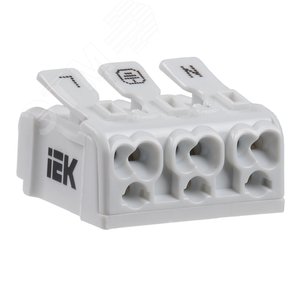 Клемма пружинная соединительная КСП3-L+N+PE - IEK (ИЭК)