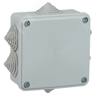 Коробка расп. КМ для о/п 100х100х45мм IP44 6 вв. (7035) - IEK (ИЭК)