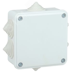 Коробка расп. КМ для о/п 100х100х45мм IP44 6 вв. белая - IEK (ИЭК)