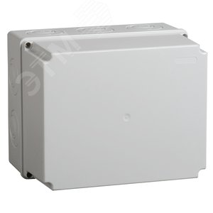 Коробка КМ41273 распаячная для открытой проводки 240х195х165мм IP44 RAL7035 кабельные вводы - IEK (ИЭК)