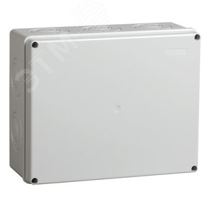 Коробка КМ41271 распаячная для открытой проводки 240х195х90мм IP44 RAL7035 кабельные вводы