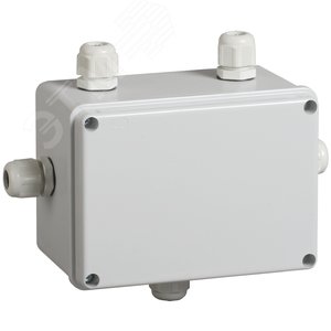 Коробка КМ41331 распаячная для открытой проводки 150х110х85мм IP55 RAL7035 гермовводы PG11 - IEK (ИЭК)