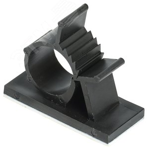 Клипса самоклеящаяся КС-15 черная (24шт)