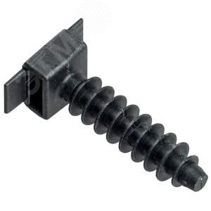 База дюбельная БД 30х10мм под хомут черная(100 шт) (UHP32-30-10-100-K02)