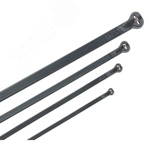 Хомут Хку 7.6х760мм со стальным замком черный (100шт) (UHH34-D076-760-100-K02)