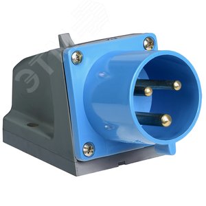 Вилка кабельная 32А 2Р+E IР44 на поверхность 220В 523