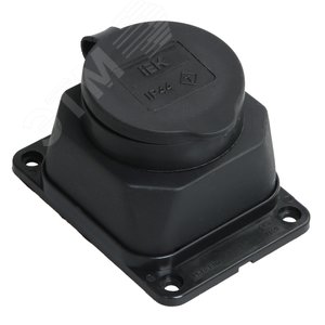 Розетка кабельная наружной установки IP44 16A 2P+E каучук ОМЕГА - IEK (ИЭК)