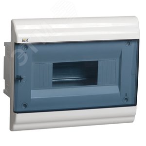 Щит распределительный встраиваемый ЩРв-П-9        пластиковый прозрачная дверь IP41 PRIME