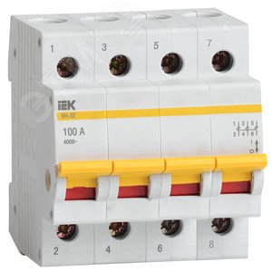 Выключатель нагрузки ВН-32 4Р 100А - IEK (ИЭК)
