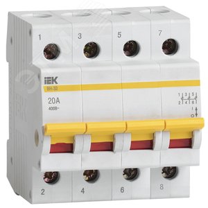 Выключатель нагрузки 4п ВН-32 20А