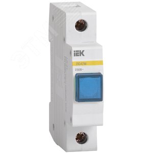 Лампа сигнальная DIN 1P синяя матрица ЛС-47М - IEK (ИЭК)