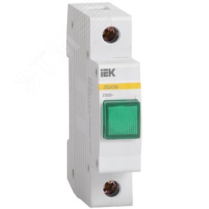Лампа сигнальная DIN 1P зеленая матрица ЛС-47М - IEK (ИЭК)