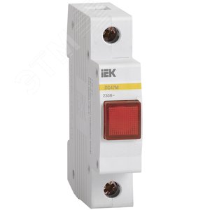 Лампа сигнальная DIN 1P красная матрица ЛС-47М - IEK (ИЭК)