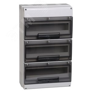 Щит распределительный навесной ЩРн-П-48 прозрачная дверь IP66 белый КМПн 3/48