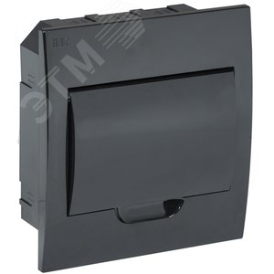 Корпус модульный пл. встр. ЩРВ-П-8 черный черн. дв. IP41 - IEK (ИЭК)