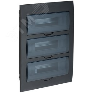 Корпус модульный пл. встр. ЩРВ-П-36 черный IP41 - IEK (ИЭК)