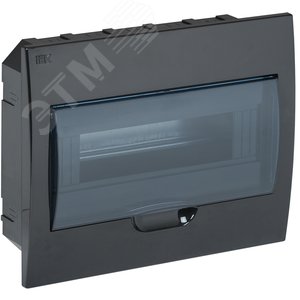 Корпус модульный пл. встр. ЩРВ-П-12 черный IP41 - IEK (ИЭК)