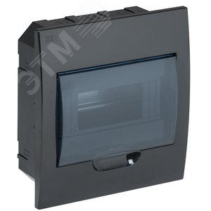 Корпус модульный пл. встр. ЩРВ-П-8 черный IP41 - IEK (ИЭК)