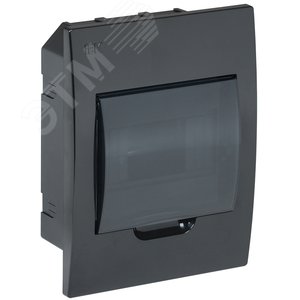Корпус модульный пл. встр. ЩРВ-П-6 черный IP41