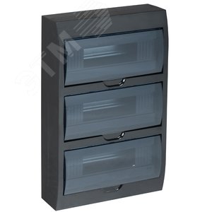 Корпус модульный пл. нав. ЩРН-П-36 черный IP41 - IEK (ИЭК)