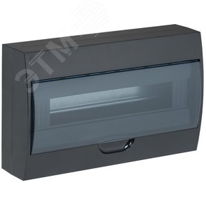 Щит распределительный навесной ЩРн-П-18 пластиковый черный IP41 LIGHT