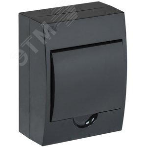 Корпус модульный пл. нав. ЩРН-П-6 черный IP41 - IEK (ИЭК)