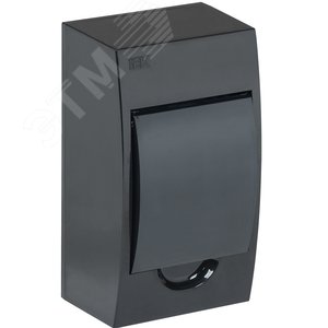 Корпус модульный пл. нав. ЩРН-П-4 черный IP41 - IEK (ИЭК)