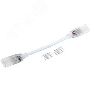 Коннектор 5 шт RGB 14мм (разъем-10см-разъем)