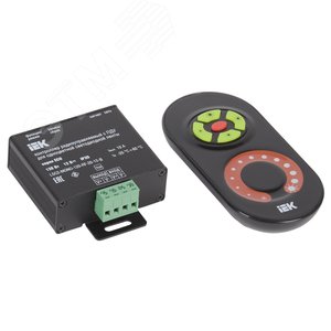 Контроллер с ПДУ радио MONO 1 канал 12В 10А 120Вт черный - IEK (ИЭК)
