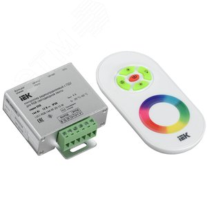 Контроллер с ПДУ радио RGB 3 канала 12В 4А 144 Вт белый - IEK (ИЭК)