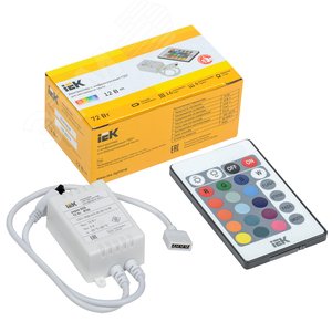 Контроллер с ПДУ ИК RGB 3 канала 12В 2А 72Вт - IEK (ИЭК)