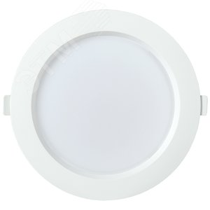 Светильник светодиодный встраиваемый ДВО 1703 белый круг 18Вт 6500K IP40