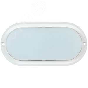 Светильник светодиодный ДПО 4012 12 Вт IP54 4000K овал белый пластик - IEK (ИЭК)