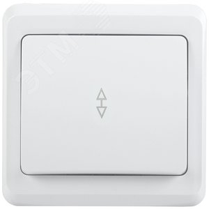VEGA Выключатель 1-клавишный проходной 10А ВСп10-1-0-ВБ белый GENERICA