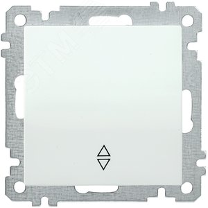 ВС10-1-2-Б Выключатель одноклавишный проходной 10А BOLERO белый