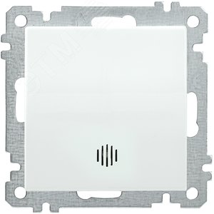 ВС10-1-1-Б Выключатель одноклавишный с индикацией 10А BOLERO белый IEK (EVB11-K01-10-1)